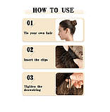 Хвіст накладний шиньйон прямий попелясто-каштановий довгий 70 см з фіксованою утяжкою, фото 9