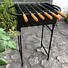 Універсальний Мангал зі знімними ніжками на 6 шампурів 3мм, фото 4