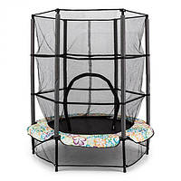 Батут KLARFIT Rocketkid 4 з внутрішньою сіткою 140 см різнокольоровий