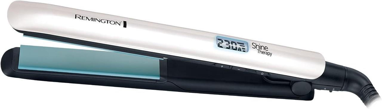 Випрямляч для волосся Remington Shine Therapy (з марокканською аргановою олією і вітаміном Е, глянсовий гум, фото 1