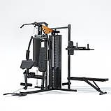 Домашній багатофункціональний силовий тренажер inSPORTline ProfiGym C60 з брусами, лавкою та боксерською грушею, фото 8