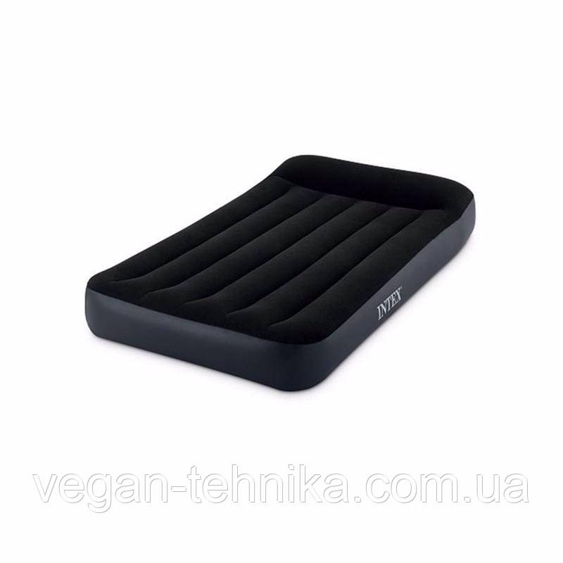Матрац надувний Intex 64141 191x99x25 см, чорний, фото 1