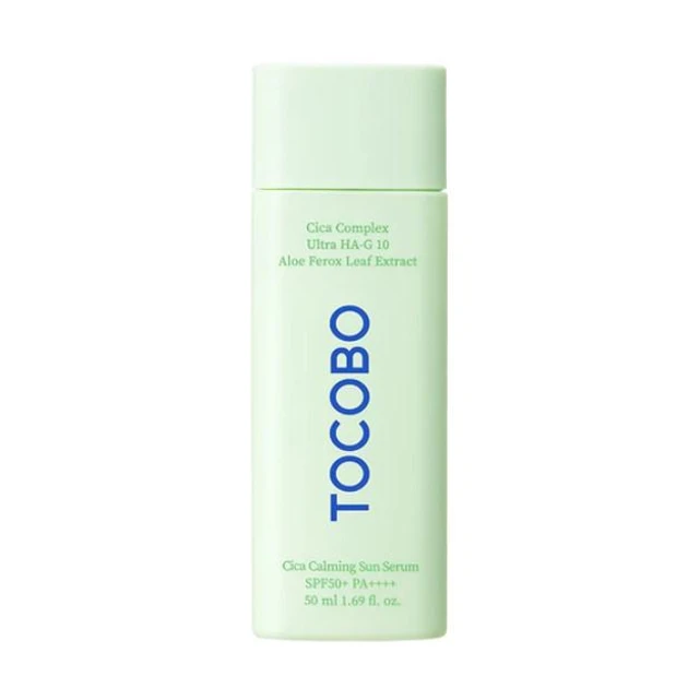 Сонцезахисний крем для чутливої та проблемної шкіри з центелою TOCOBO Cica Calming Sun Serum SPF50+ РА++++ 50мл
