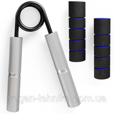 Еспандер кистьовий пружинний алюмінієвий K-Sport 68 кг - тренажер для сили хвата та фітнесу, фото 1