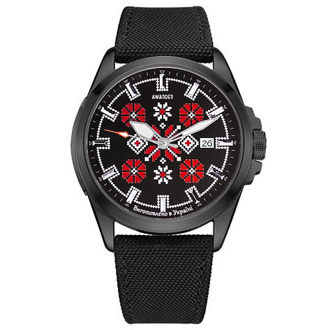 Awarder Embroidery Black-Red Black Automatic 10ATM, фото 1