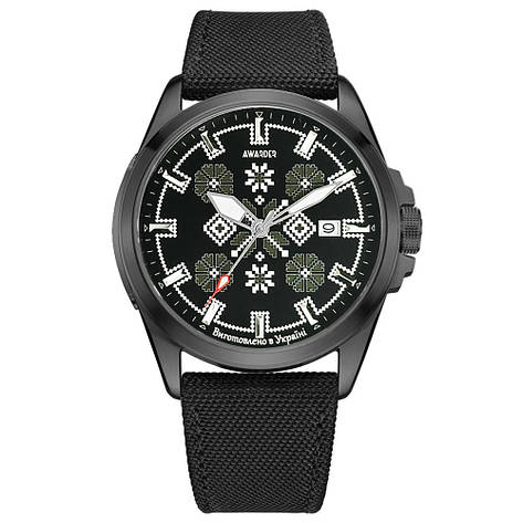 Awarder Embroidery Black-Army Green Black Automatic 10ATM, фото 1