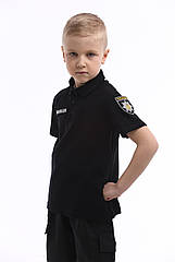 Дитяча футболка "Поліція" універсальна чорна / Костюм поліцейський для дитячих фотосесій та ранків