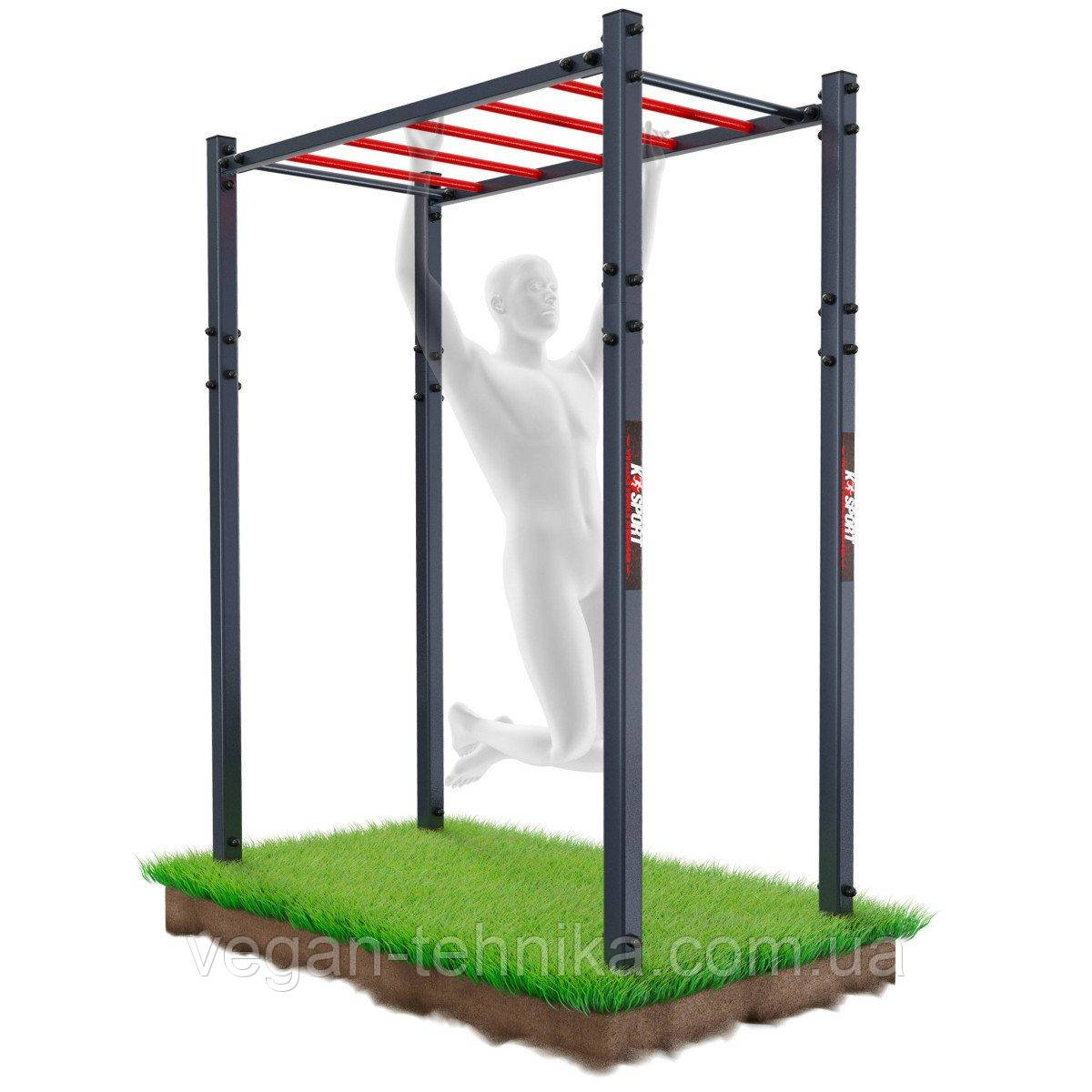 Вулична горизонтальна драбина з турніком для підтягувань K-Sport KSOZ008, фото 1