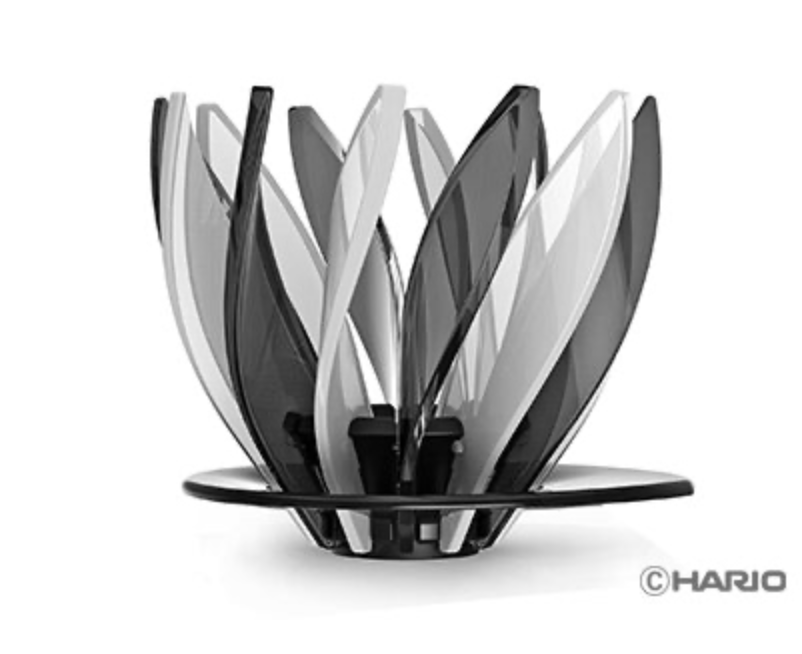 HARIO V60 02 Suiren 02 Black & White Пуровер для заварювання кави