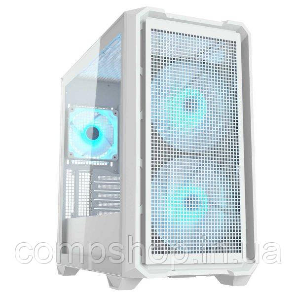 Корпус Midi-Tower без БЖ  Cougar MX600 Mini RGB White, 2*160 mm ARGB Fan Pre-installed, Type C x 1, USB3.0 x2,, фото 1