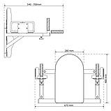 Бруси зі спинкою настінні K-Sport KSH005/SK, фото 3