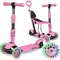 Самокат дитячий триколісний Ricokids Todi рожевий