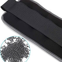 Обважнювачі для рук і ніг неопренові обважнювачі манжети універсальні Newt 2 шт по 2 кг чорно-бірюзові, фото 5