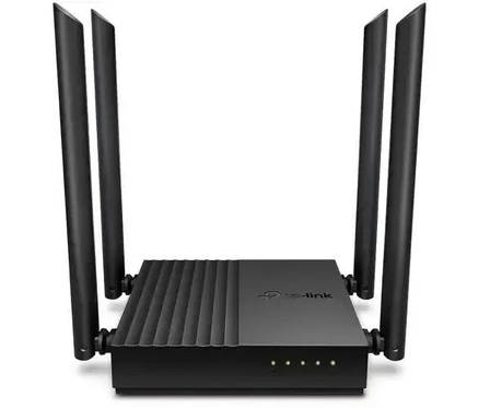 Маршрутизатор TP-Link Archer C64 WiFi5/AC1200/ 1 Гбіт/с дводіапазонний Wi-Fi роутер Чорний, фото 1