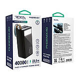 Універсальна Мобільна Батарея Power Bank Ridea RP-D40L+ Phoenix40+ PD/QC 3.0 20W digital display + lamp 40000, фото 3