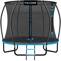 Батут THUNDER INSIDE ULTRA з внутрішньою сіткою 10 футів 312 см чорно-блакитний
