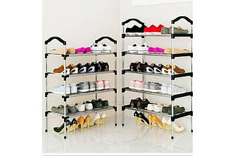 Полиця для взуття SKLM-16-5 (Метал + пластик, 5 ярусів) (В940/Г260/Ш560 мм)