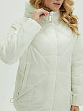 Стильна жіноча демісезонна стьобана куртка на біопухі-''Аміна'', фото 5