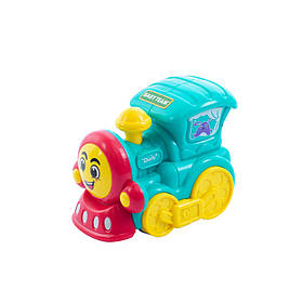 Дитяча іграшкова машинка "Паровозик" Baby Team 8620_паровозик_бірюзовий, Toyman