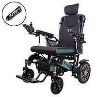 Електрична інвалідна коляска inSPORTline Hawkie Evo Plus II — потужний складаний візок з регульованою спинкою