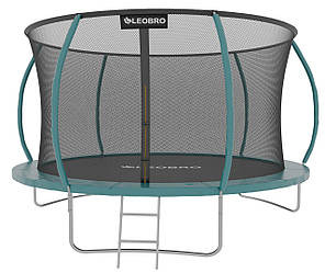 Батут із внутрішньою захисною сіткою 312 см LEOBRO Premium Pro 10FT GREEN