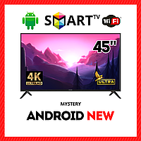 Телевізор Mystery 45" I Андроїд 15.0/Smart TV/DVB/T2/FullHD/USB/ (1980x1080) блютуз + голосове управління