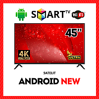 Телевізор Satelit 45" I Android 13.0 Smart DVB/T2/FullHD/USB/ (1980x1080) блютуз + голосове управління