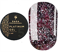 Платинум гель для дизайна ногтей SAGA Professional Platinum Gel 05, розовый, 5 мл