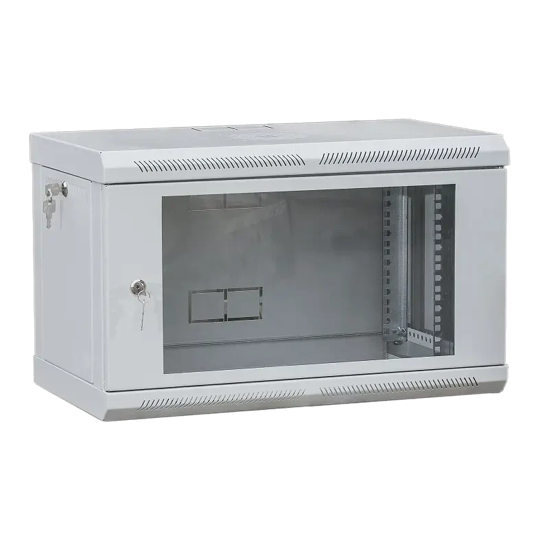 VAGO TC Шафа телекомунікаційна 19", настінна 9U (505х600х600) двері акріл, сіра