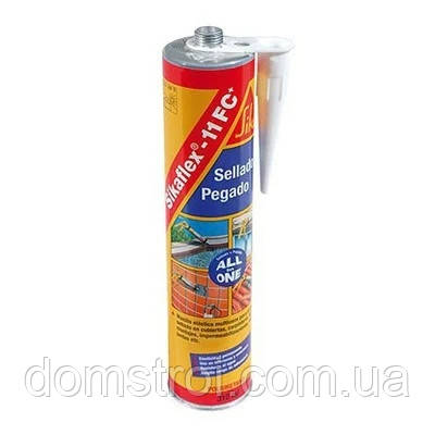 Клей-герметик універсальний поліуретановий Sika Sikaflex-11FC Purform (300 мл) чорний, фото 3