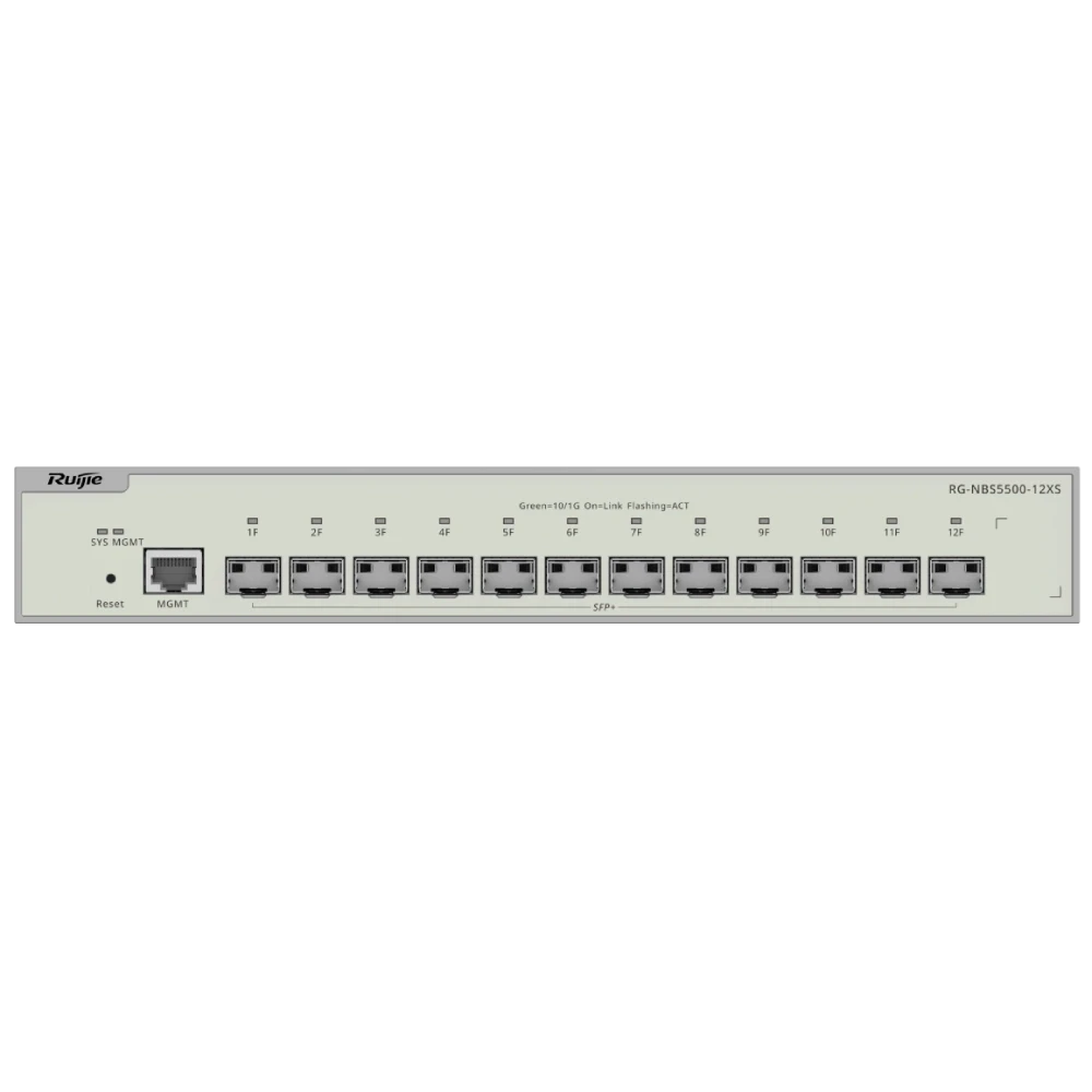 Ruijie Reyee RG-NBS5500-12XS Комутатор 12-портовий 10G SFP+ керований L3