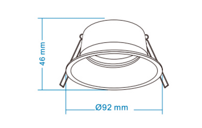 Точковий світильник OLEDIM TS21W ALU GU10 IP20