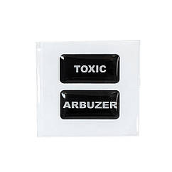 Стікер "TOXIC, ARBUZER" 3D, 3,5см