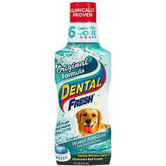 Рідина від зубного нальоту і запаху з пащі собак і котів SynergyLabs Dental Fresh 237 мл