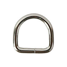 Напівкільце несварне, 20*19*3.8мм, срібло (6*6D)