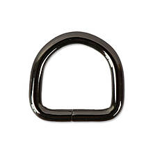 Напівкільце несварне, 20*19*3.8 мм, темний нікель (6*6D)