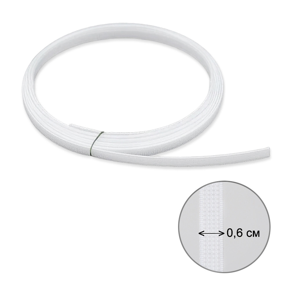 Регілін жорсткий 0.6 см, Білий, фото 1