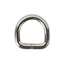 Напівкільце несварне, 15.5*15.5*3.8 мм, срібло (5*5D)