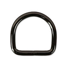 Півкільце незварене, 26*25*3.8мм, темний нікель