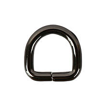 Напівкільце несварне, 15.5*15.5*3.8 мм, темний нікель (5*5D)