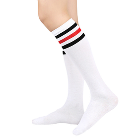 Гольфи білі з червоними смужками ( 10199)