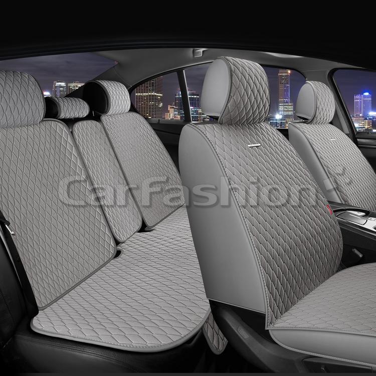 Повний комплект на сидіння CarFashion, модель RUBIN, сірий, фото 1