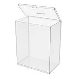 Ящик EKOSTAR с замком для пожертв та збору грошей 400x250x500. Об'єм 50 літрів, фото 4