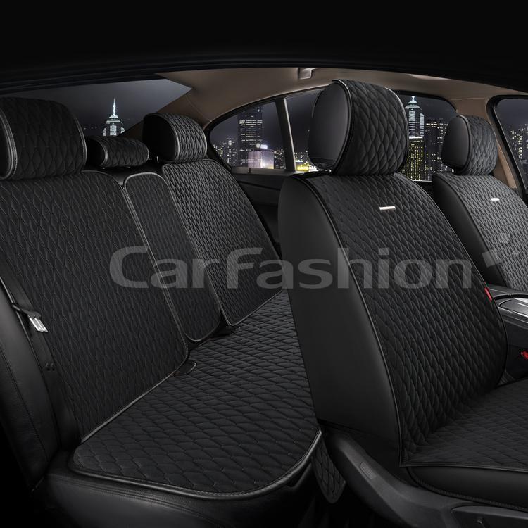 Повний комплект на сидіння CarFashion, модель RUBIN, чорний, фото 1