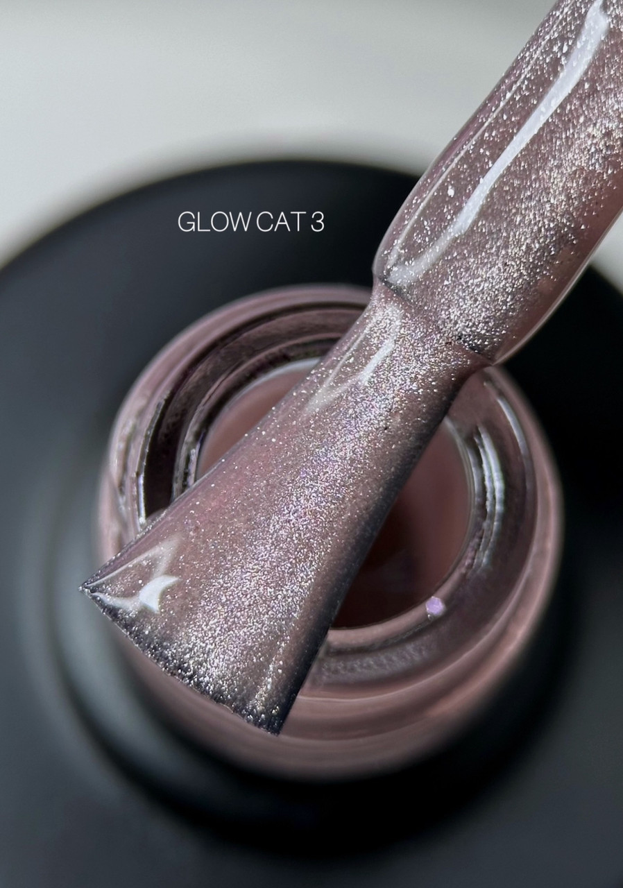 Гель-лак SAGA Glow Cat №03 котяче око рожево-бежевий, 9 мл, фото 1
