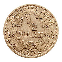 Німеччина ½ марки, 1905  Мітка монетного двору "А" - Берлін