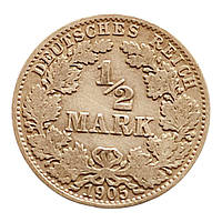 Німеччина ½ марки, 1905  Мітка монетного двору "А" - Берлін