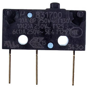 Мікровимикач дозатора 83170.0 10A 250 V для кавомашини DeLonghi 5132105400, фото 2