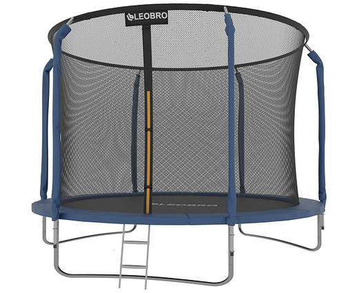 Батут LEOBRO Premium 312 см з внутрішньою захисною сіткою 10FT СИНІЙ, фото 1