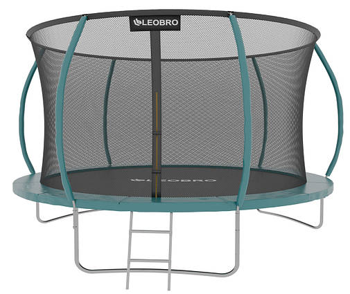 Батут LEOBRO Premium Pro 312 см з внутрішньою захисною сіткою 10FT ЗЕЛЕНИЙ, фото 1